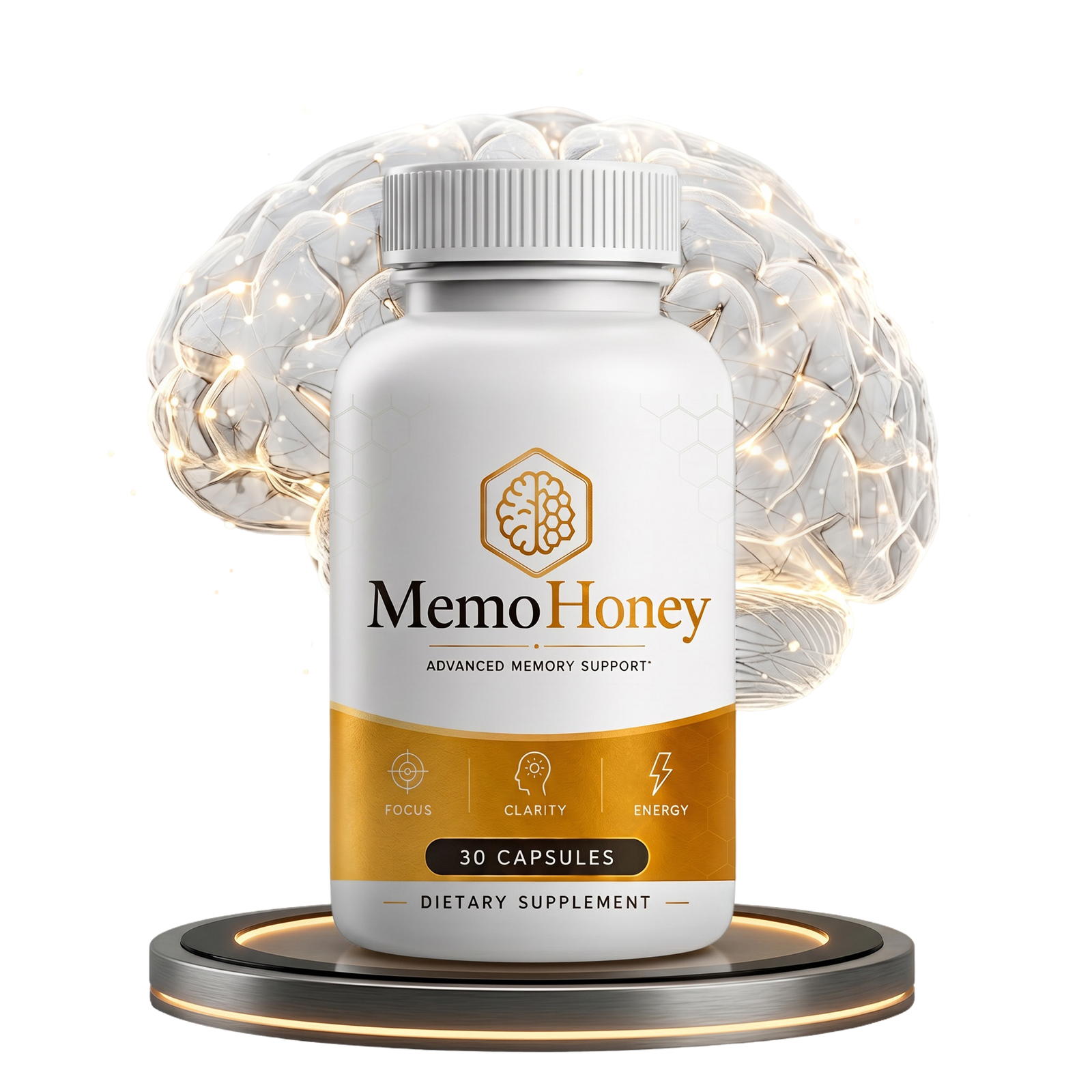 MemoHoney bottle, 30 capsules